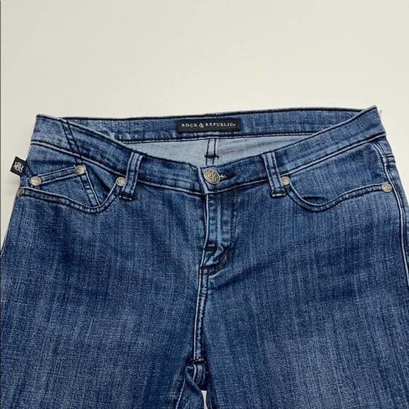 ROCK & REPUBLIC KASANDRA Womens 8 Blue Jeans - Picture 1 of 5